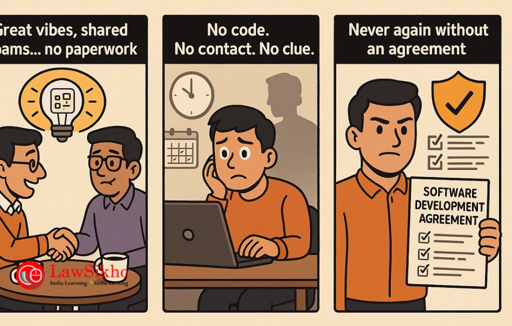 Decorative image for software development agreement